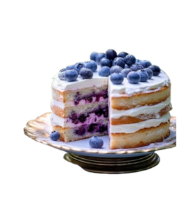 Vanilla Blueberry Cake